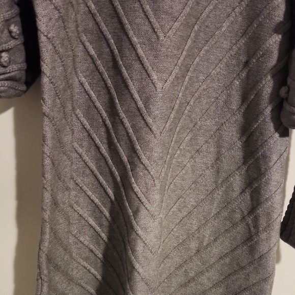 Avantlook Gray Textured Long Sleeve Dress - Picture 5 of 5